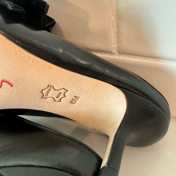 Tory Burch Black Leather Clara Mules Size 6M - Picture 10 of 12